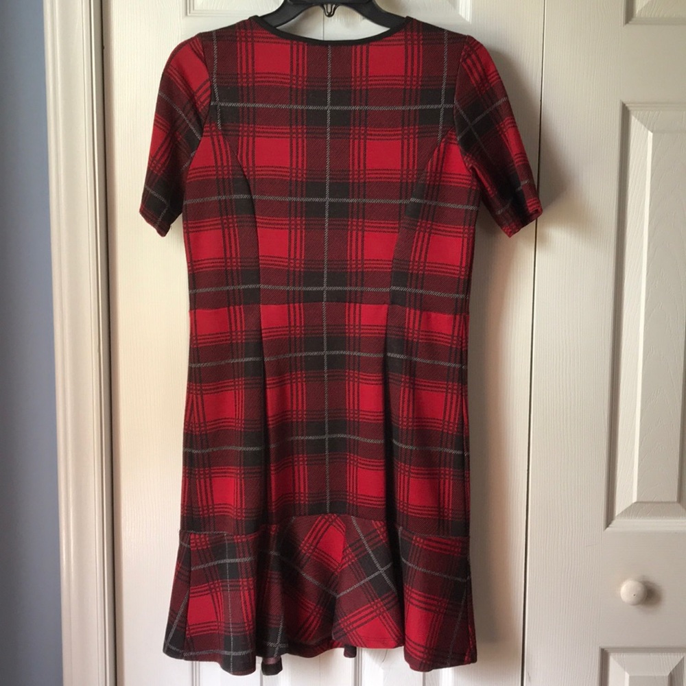 New Directions Petite Plaid Dress - Picture 2 of 6
